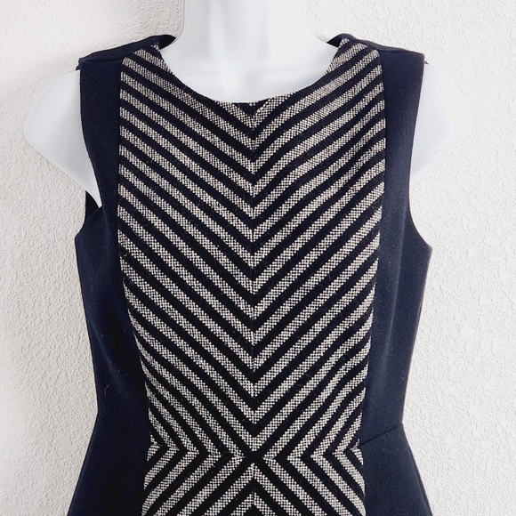 J.CREW Black & Gray Wool Work Business Dress Size: 0P - Picture 3 of 10